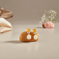 Yellow Stone Small With Pearl Drop